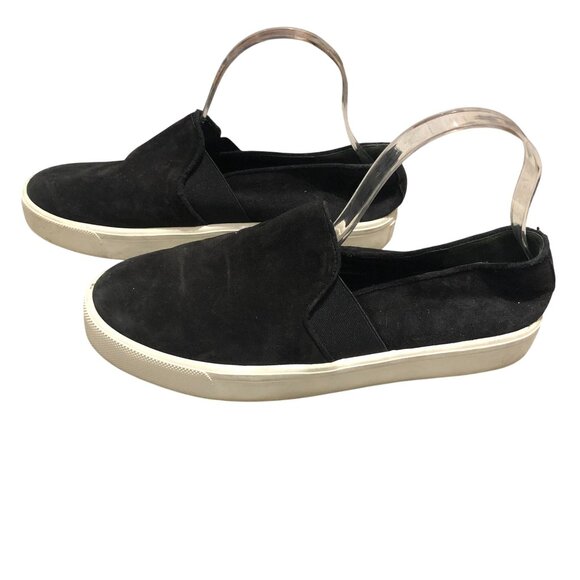 Vince Womens Preston Slip On Sneakers Suede Black 8 - Picture 3 of 7